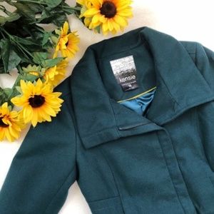 Kensie Teal Short Coat